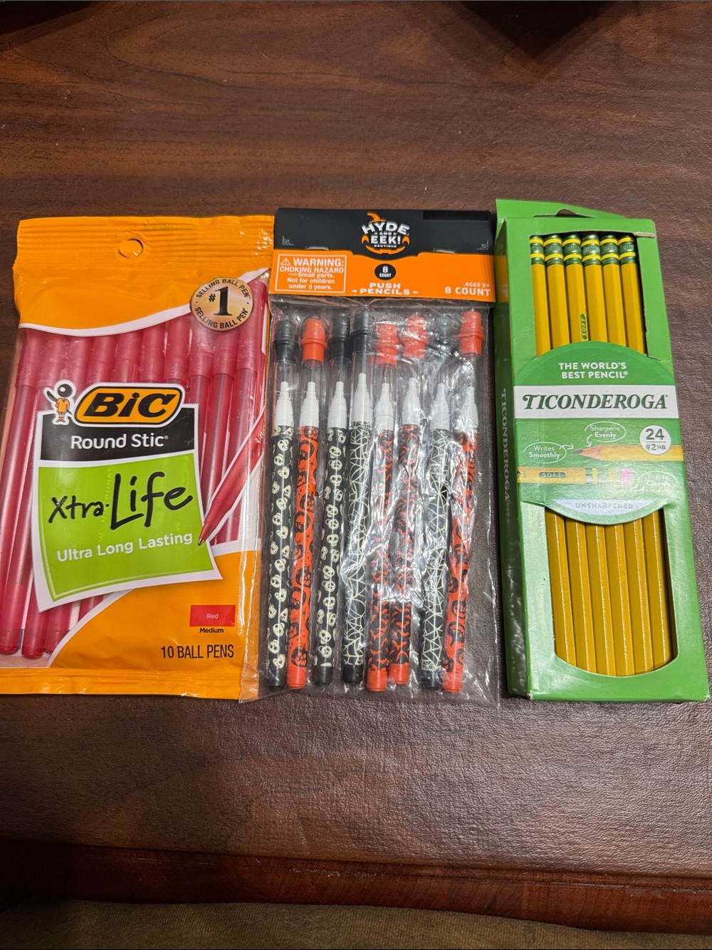 BIC Xtra-Life Red Ballpoint Pens - Pack of pins and pencil Lot